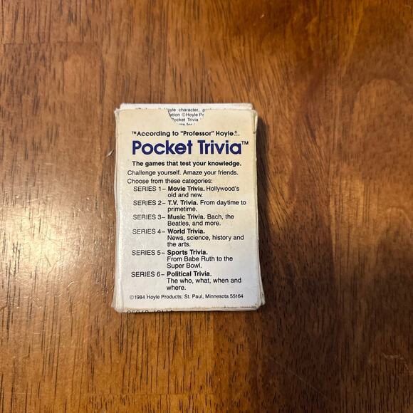 Vintage 1984 Movie Trivia Card Game - Picture 2 of 3